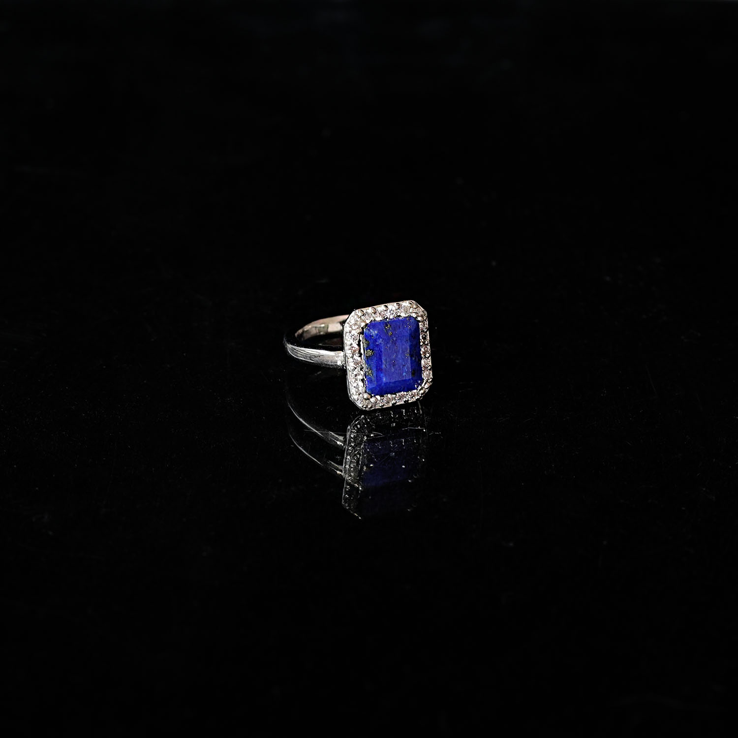 Blue halo ring